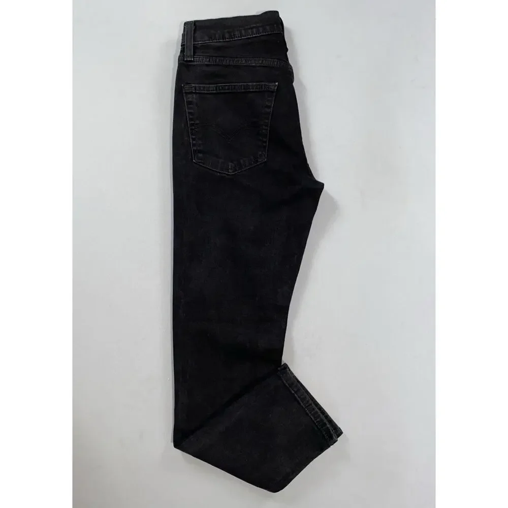 Levi's 511 Slim Taper 5-Pocket Stretch Denim Jeans. Washed Black, Men's 30X29.